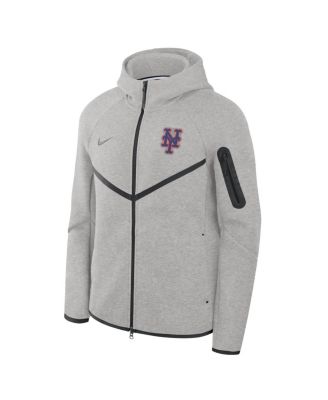 Nike Men's Heather Charcoal New York Mets Tech Fleece Windrunner