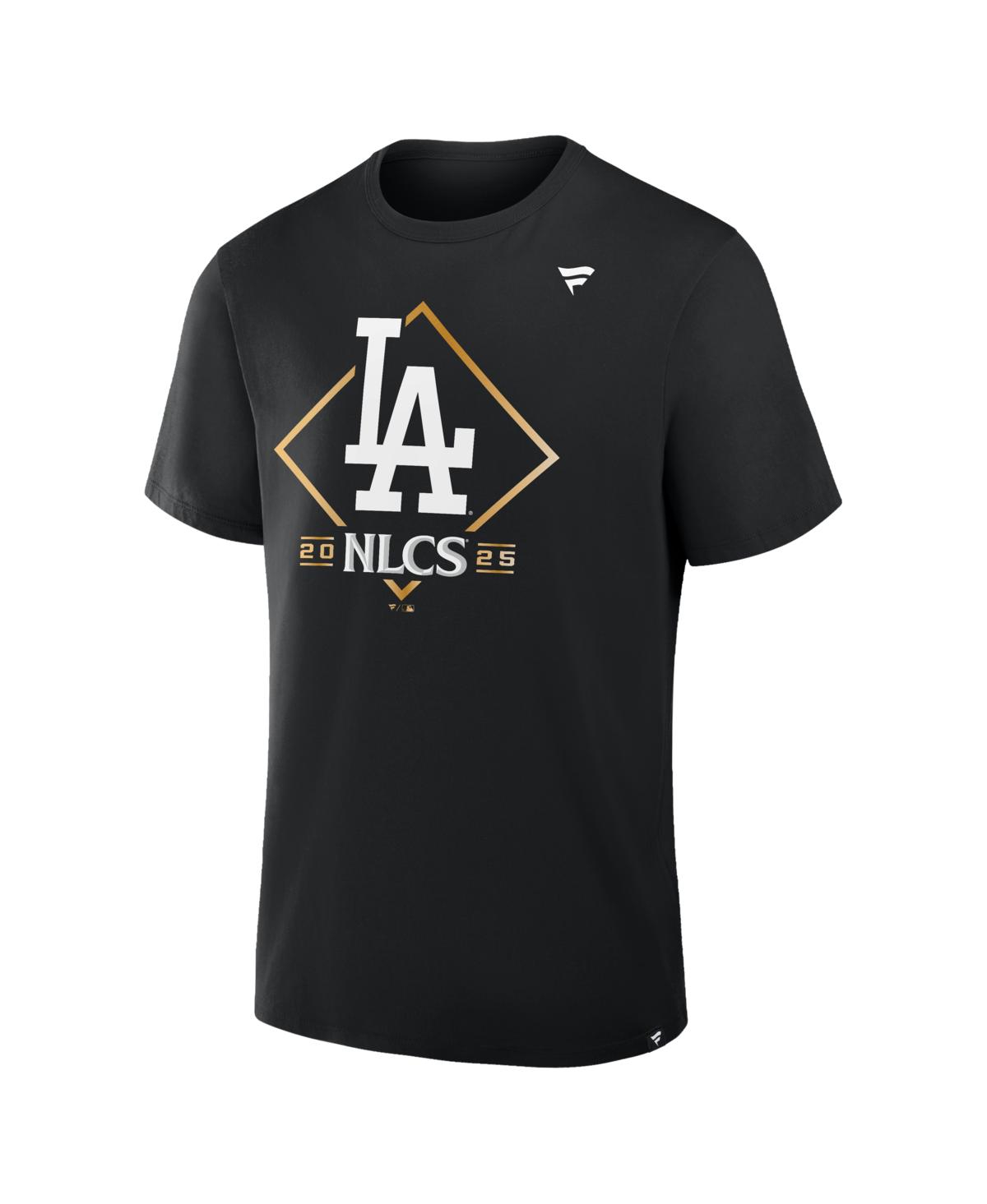 Fanatics Men's Black Los Angeles Dodgers 2025 National League Division Series Champions Locker Room T-shirt In Black