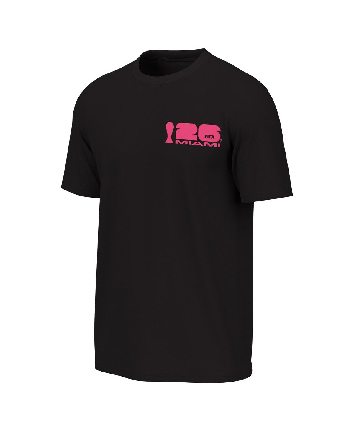 Outerstuff Men's Black 2026 Fifa World Cup Miami Host City Poster Graphic T-shirt In Black