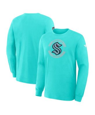 Fanatics - Men's Light Blue Seattle Kraken Authentic Pro Property Of Practice Long Sleeve T-Shirt