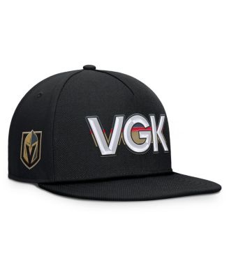 Fanatics - Men's Black Vegas Golden Knights Authentic Pro Rink Team Code Snapback Hat
