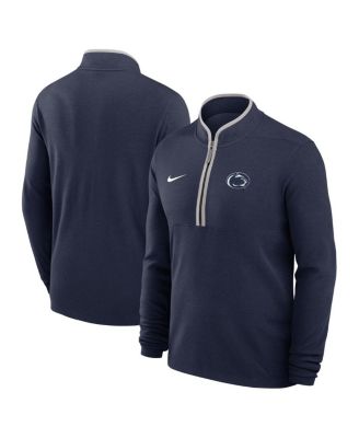 Nike - Men's Navy Penn State Nittany Lions Courtside Victory Dri-FIT Half-Zip Pullover Sweatshirt
