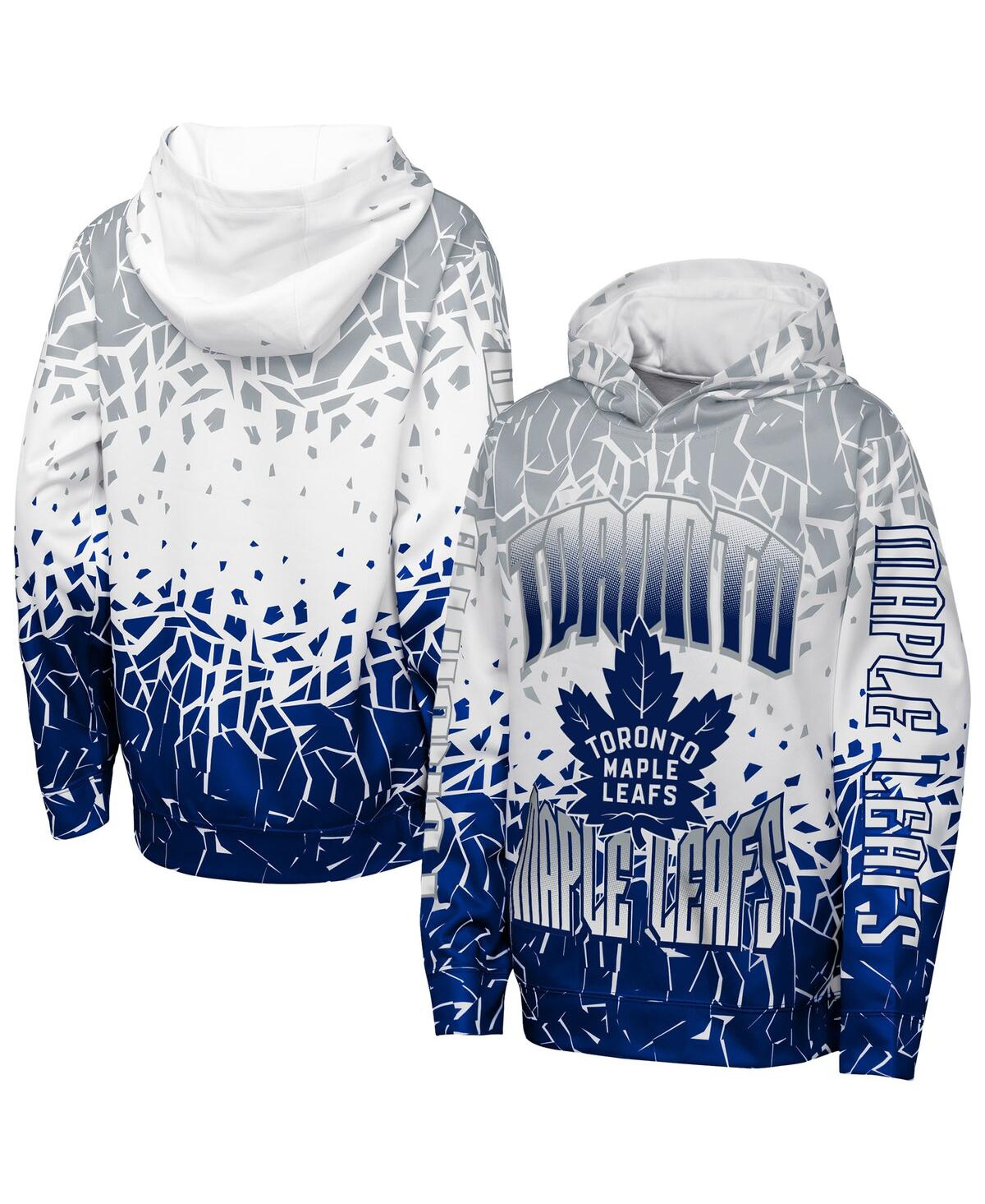 Outerstuff Big Boys And Girls Gray Toronto Maple Leaf's Frozen Frenzy Hoodie In Gray