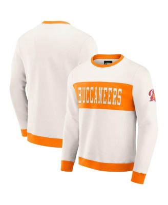 Fanatics - Men's Darius Rucker Collection by Cream Tampa Bay Buccaneers Color block Pullover Sweatshirt