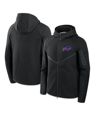 Nike - Men's Black Buffalo Bills Tech Fleece Full-Zip Wind runner Hoodie