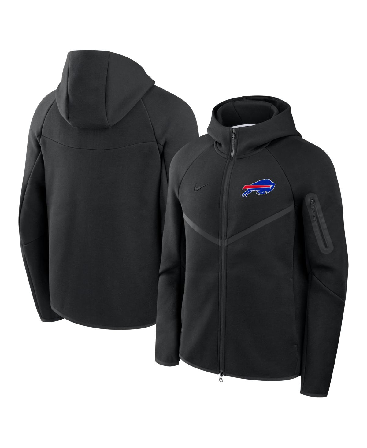 Nike Men's Black Buffalo Bills Tech Fleece Full-Zip Windrunner Hoodie