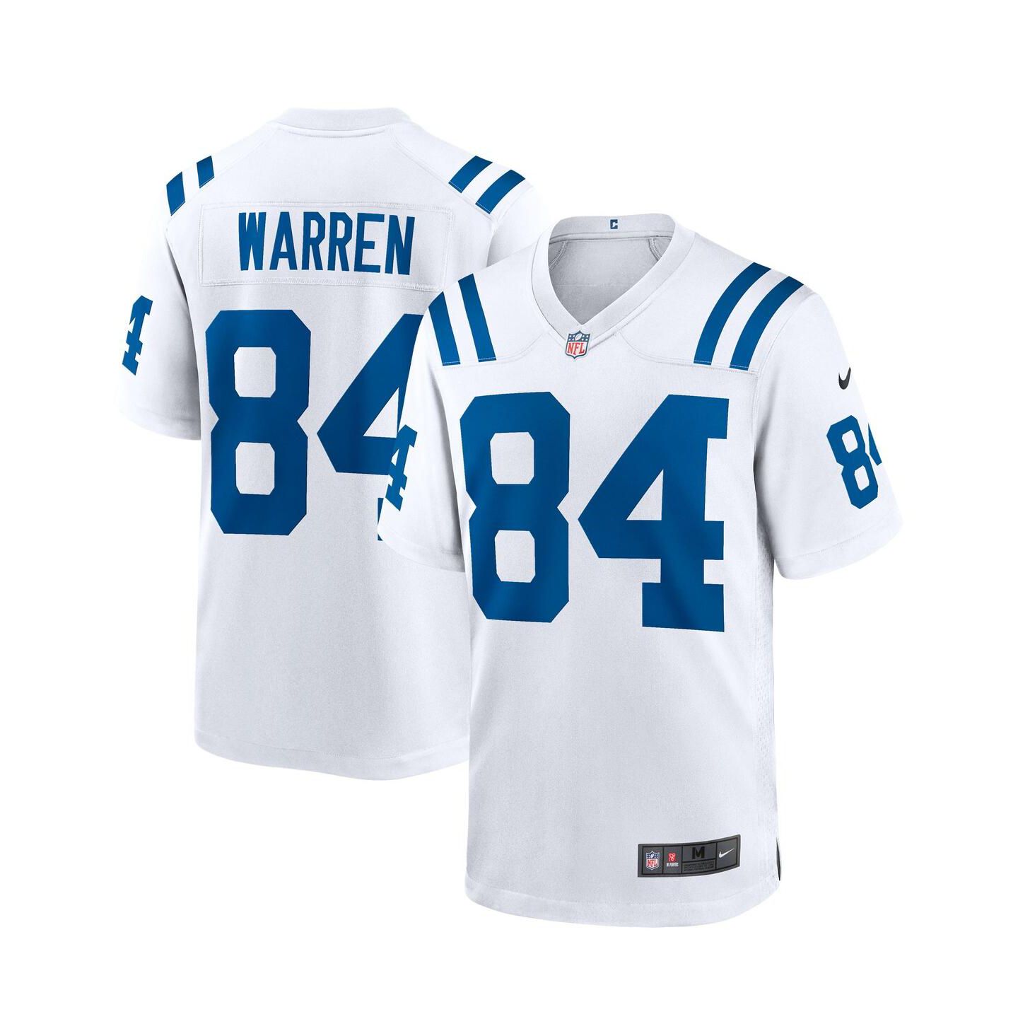Мужской топ Nike Tyler Warren White Indianapolis Colts Game Jersey — фото 1