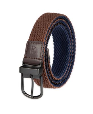 Men's Two-in-One Reversible Braided Stretch Belt