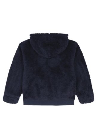 Girls' 7-16 Minky Loose-Fit Zip-Up Hoodie