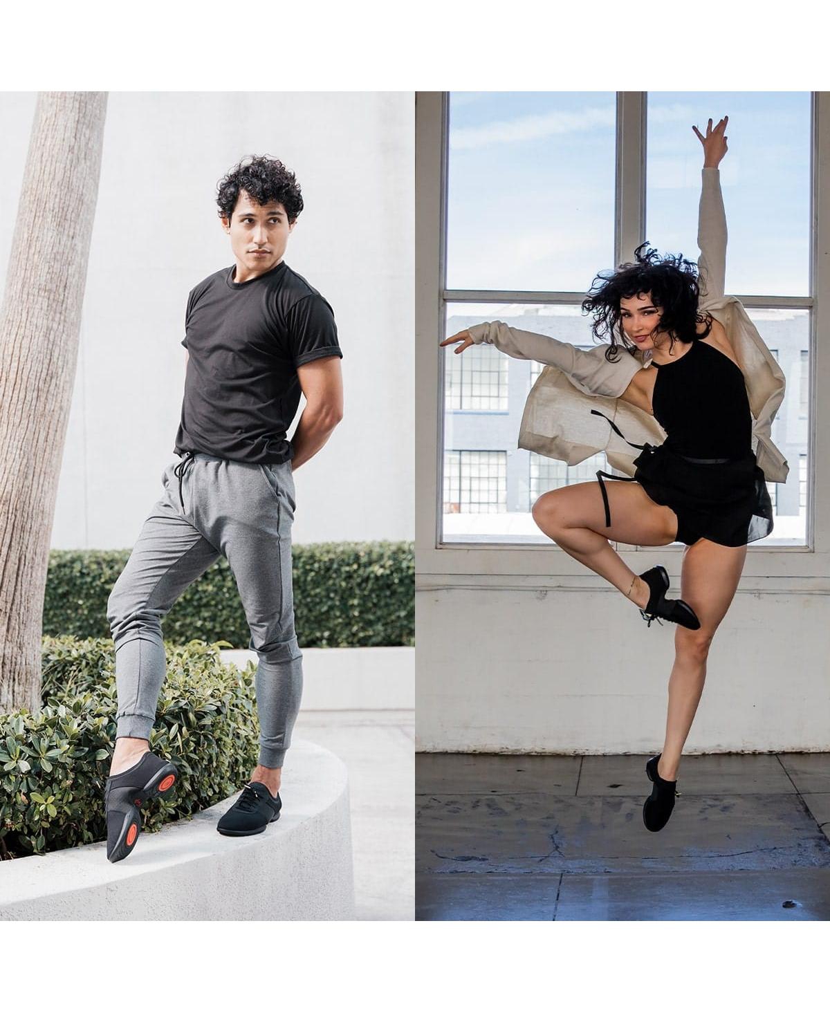 Fuego Men's All-black Split-sole Sneaker