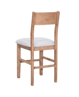 Space-Saving 5-Piece Counter Height Dining Table Set with 4 Upholstered Chairs