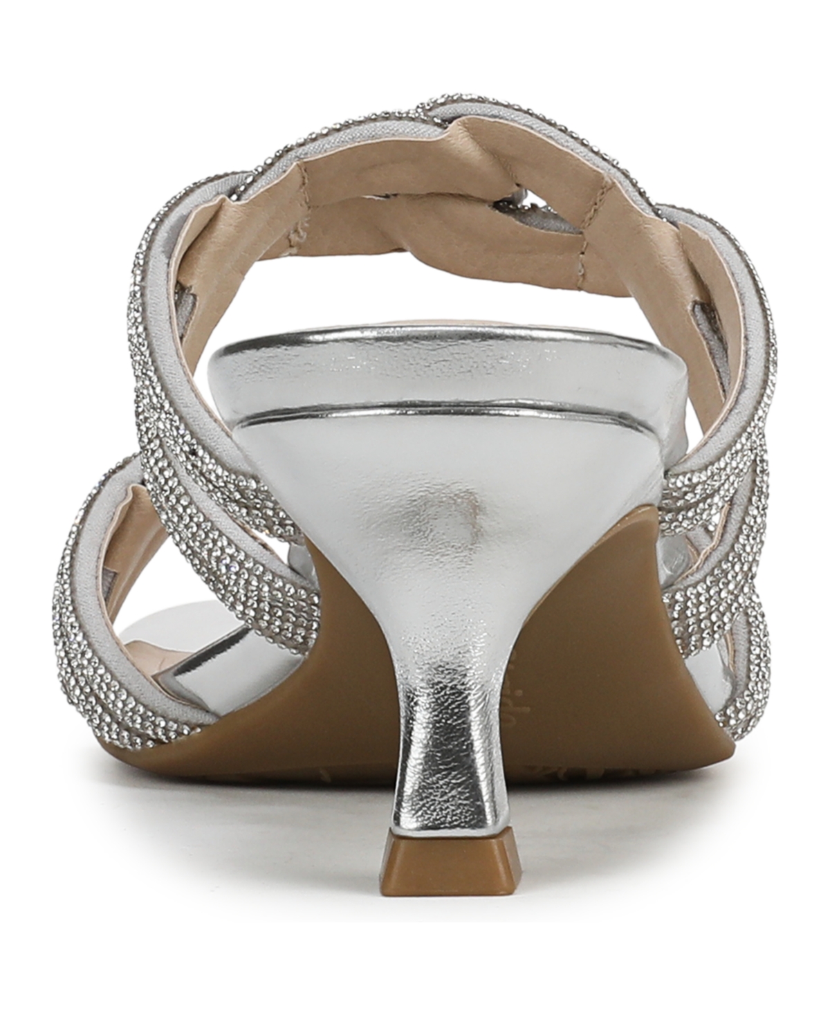 Lifestride Night Out Crystal Embellished Slide Sandal In Silver