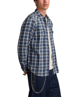 Men's Dobby Western Long-Sleeve Shirt