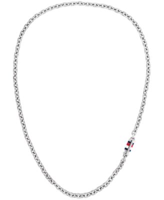 Tommy Hilfiger - Men's Silver-Tone Stainless Steel Necklace