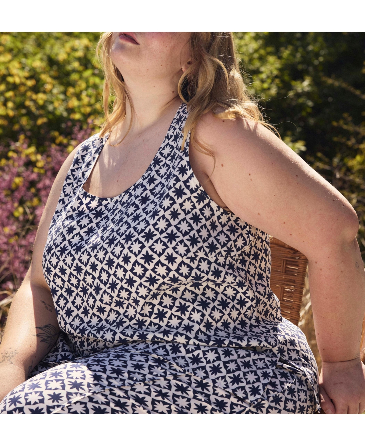 Universal Standard Womens Plus Cooling Stretch Cupro Tank