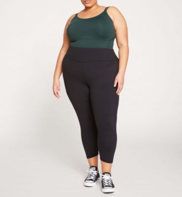  Womens Plus Next-to-Naked Cropped Legging