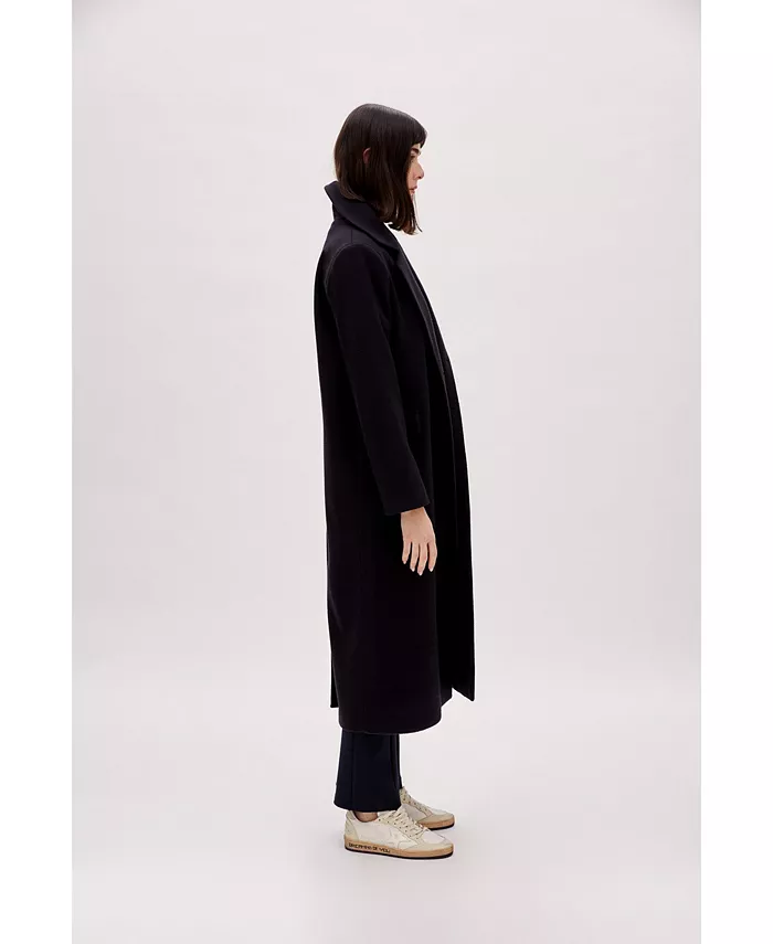 Women's Wool-Cashmere Blend Coat - thumbnail 5