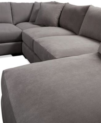 CLOSEOUT! Rhyder 5-Pc. Fabric Sectional Sofa with Chaise, Created for Macy's