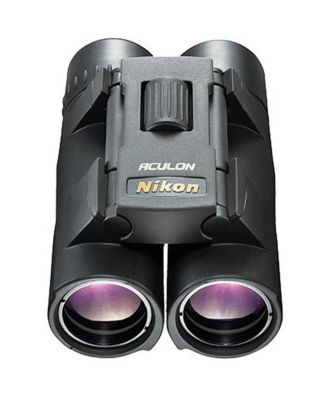 10x25 Aculon A30 Weather Resistant Roof Prism Binocular with 5.0 Degree Angle of View, Black