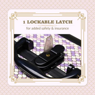 Makeup Train Case with Mirror Cosmetic Box for Nail Art Deco Tyrian