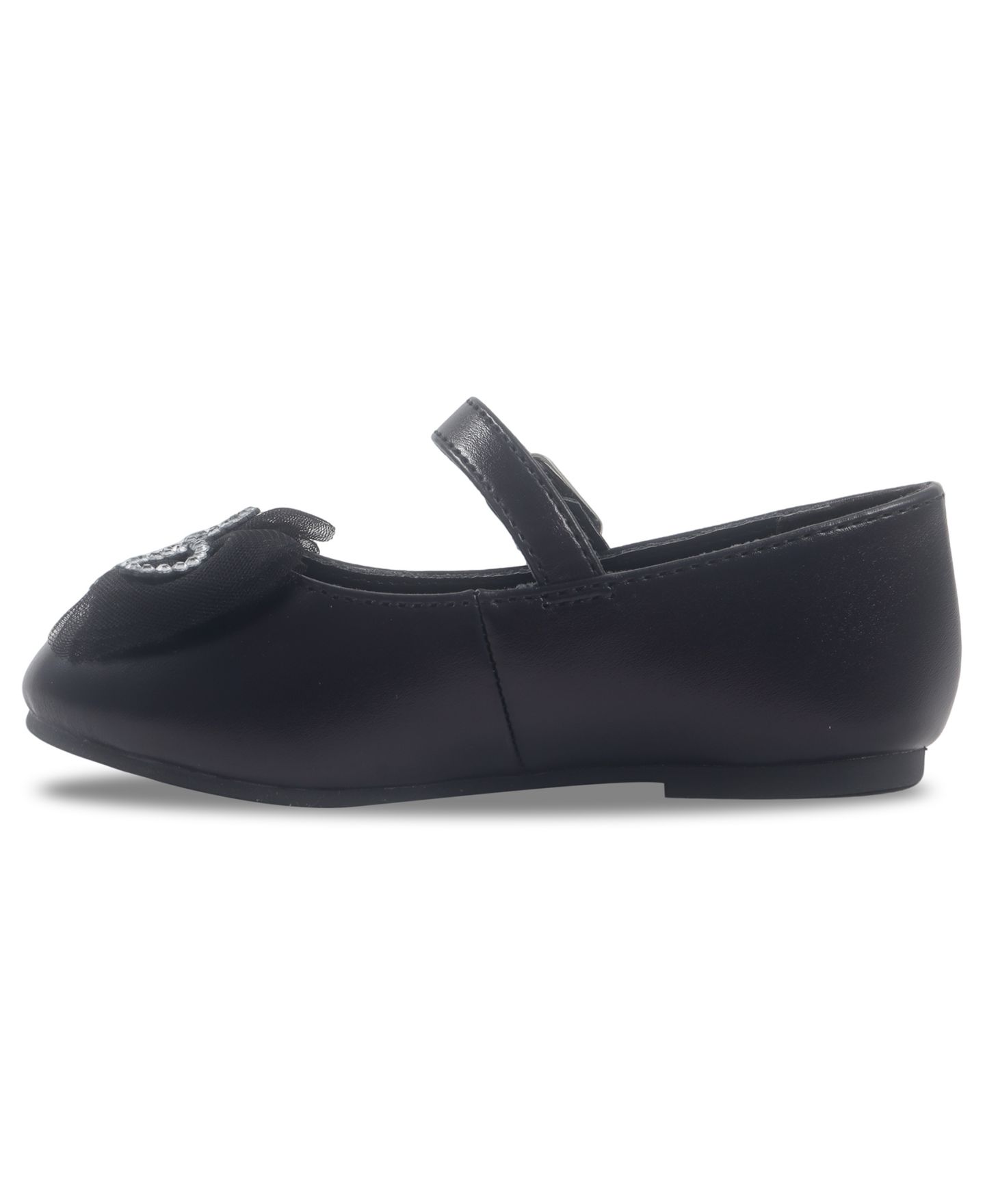 Туфли Jessica Simpson Amy Petal Buckle Strap Dress Shoe для девочек, цвет: Чёрный — фото 3