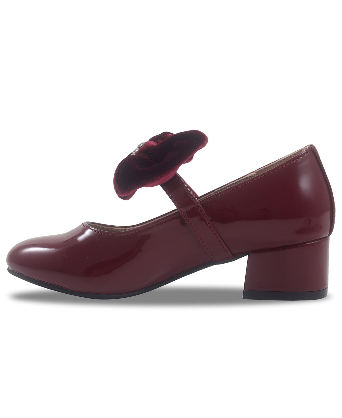 Туфли Sam & Libby Bianca Lily Bow Dress Shoe для девочек, цвет: Бордовый — фото 3