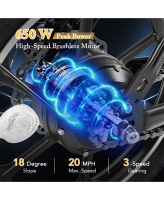 Folding Electric Bicycle with 500W Brushless Motor and Dual Disk Brakes