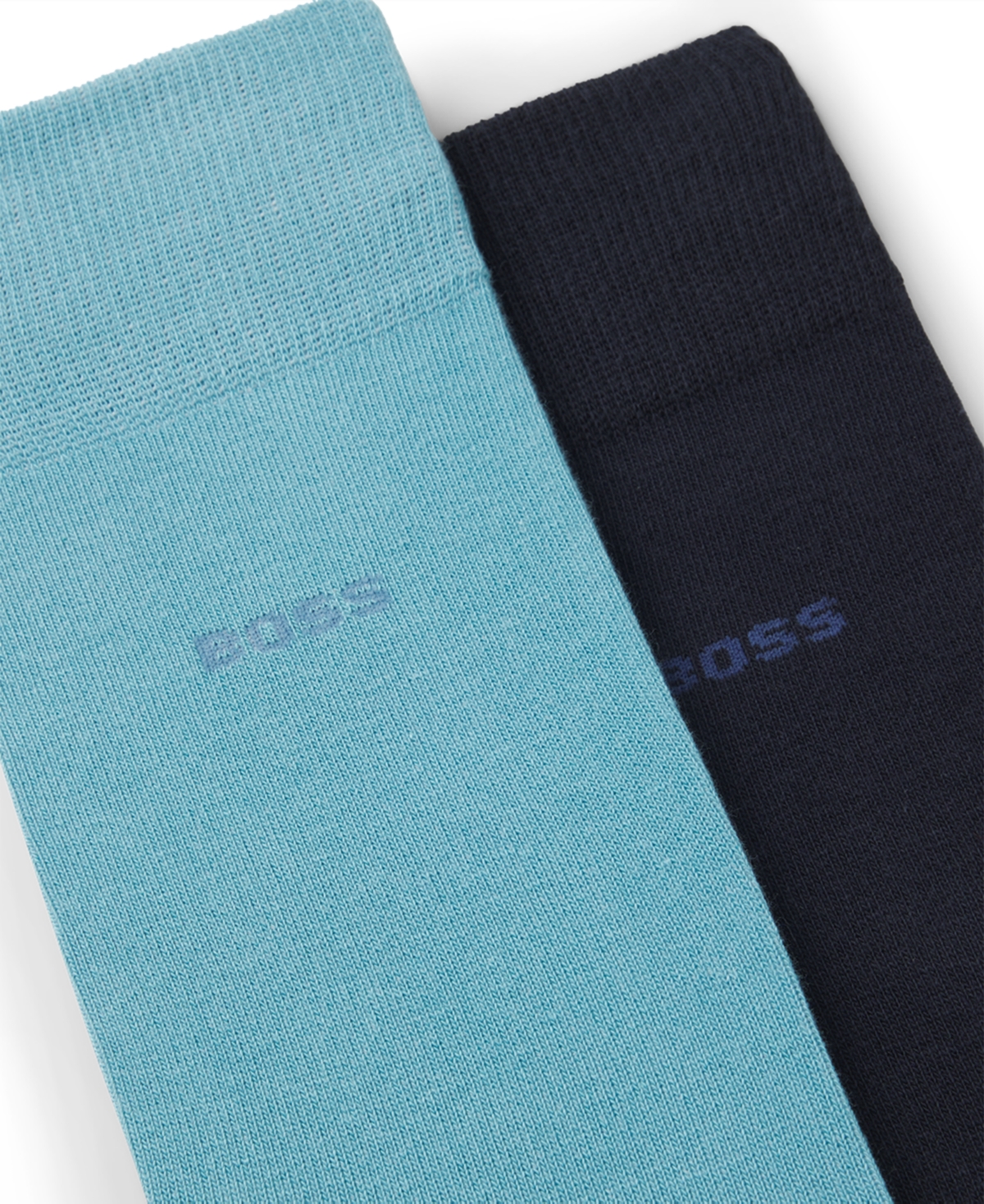 Hugo Boss Men's 2-Pack Uniform Color Regular Length Socks