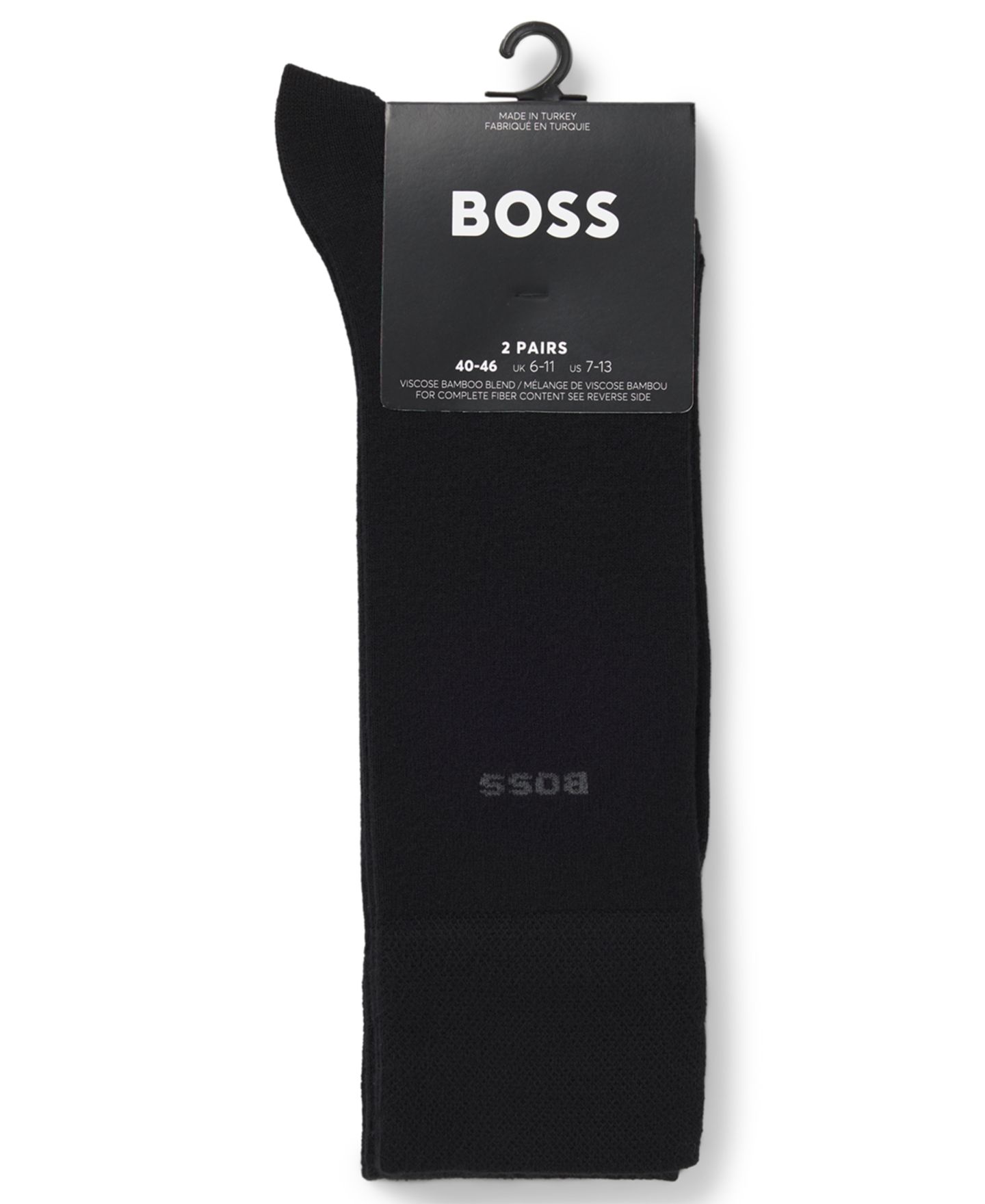 Носки Length для мужчин, 2 шт. — Hugo Boss, цвет: Чёрный — фото 3