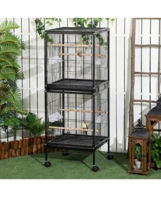 Large Bird Cage with 1.7 ft. Width for Wingspan,