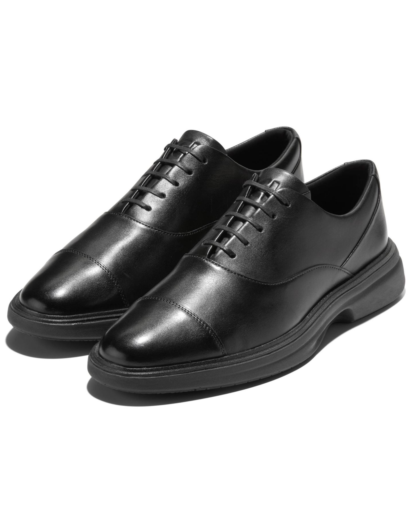 Мужские туфли Cole Haan Original Grand Cityspectre Cap Toe Oxfords, цвет: Чёрный — фото 9