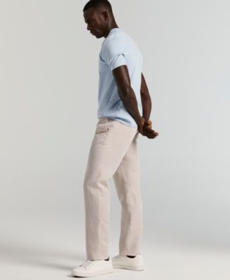 Perry Ellis Men's Portfolio Modern-Fit Linen/Cotton Solid Dress Pants