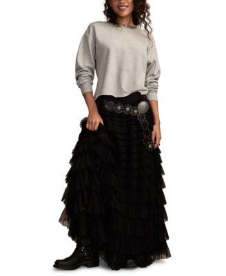 Women's Jeweled Crew Neck Sweatshirt