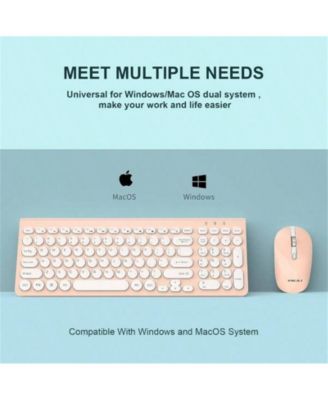 Wireless Keyboard And Mouse Combo Ultra Slim - Silent Click, 12-Month Battery Life, 2.4G Stability, Ultra-Slim Design With Numpad