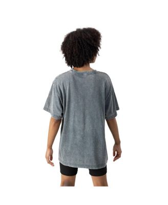 Women's Gray Los Angeles Chargers Peak Performance Oversized Snow Wash T-Shirt