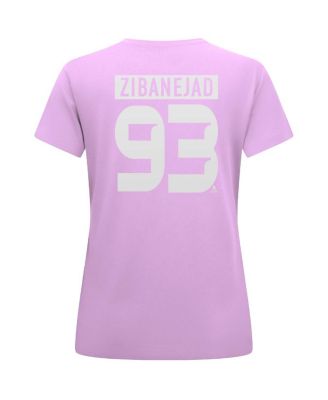 Women's Mika Zibanejad Lavender New York Rangers Hockey Fights Cancer Anthem Name Number T-Shirt