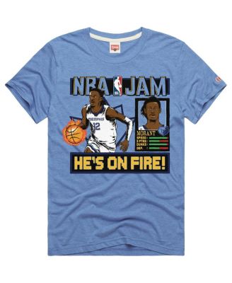 Men's and Women's Ja Morant Light Blue Memphis Grizzlies NBA Jam Tri-Blend T-Shirt