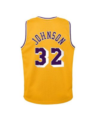 Toddler Magic Johnson Gold Los Angeles Lakers 1984/85 Swingman Jersey