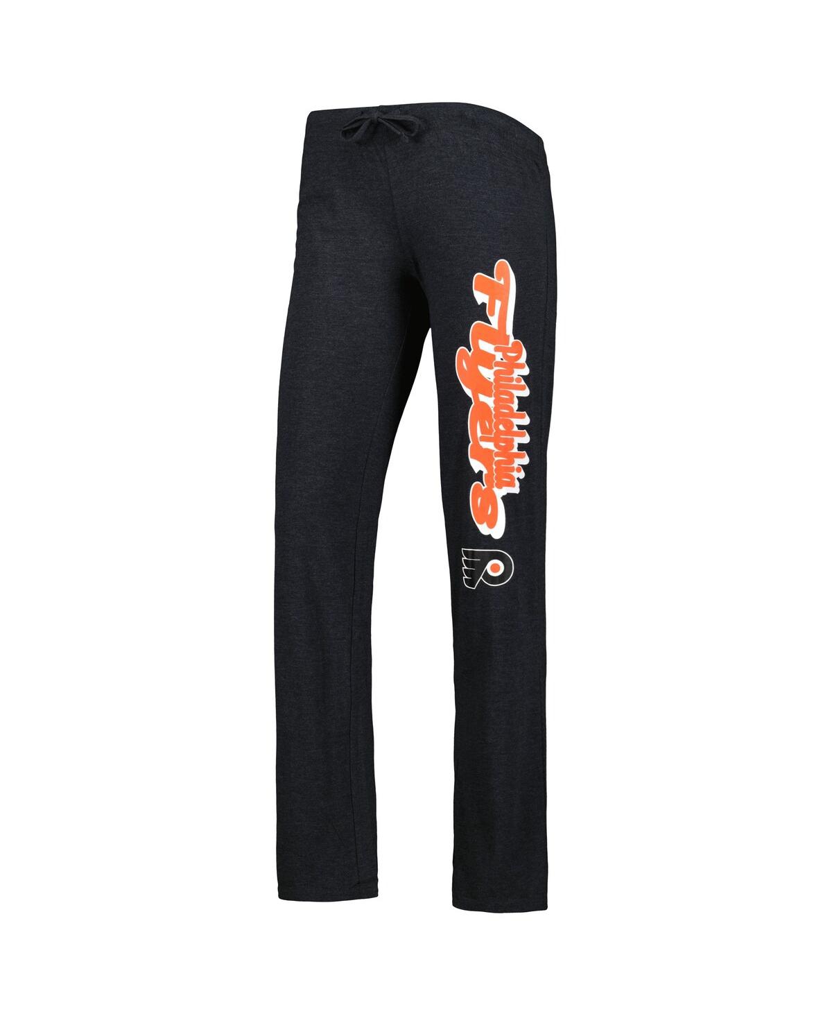 Concepts Sport Women's 2-piece Heather Orange/black Philadelphia Flyers Meter Muscle Tank Top And Pants Sleep Set In Orange