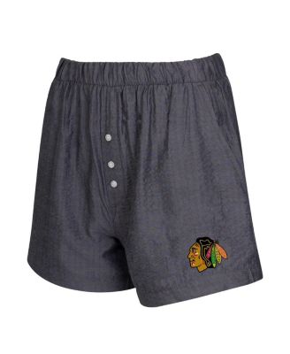Women's Charcoal Chicago Blackhawks 2-Pack Boxer Shorts Set
