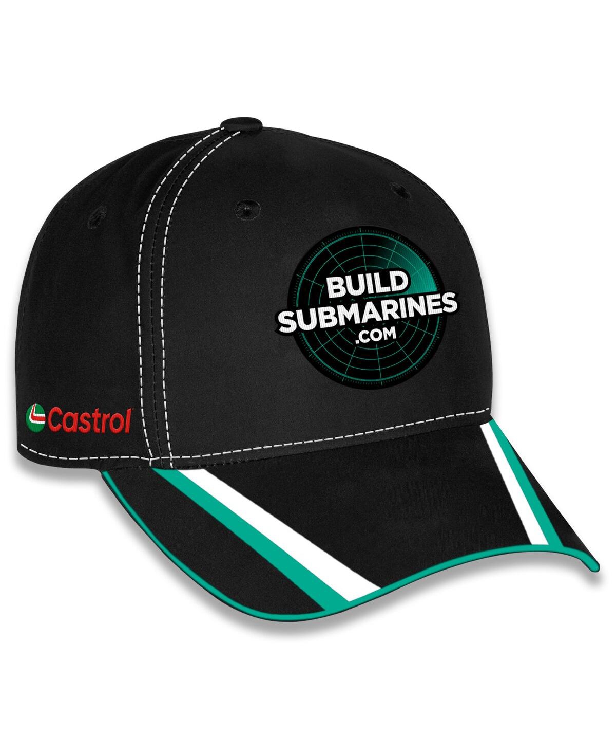 Checkered Flag Sports Men's And Women's Black Brad Keselowski Blue Forge Alliance Uniform Adjustable Hat In Black