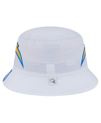 Men's White Los Angeles Chargers Helmet Bucket Hat
