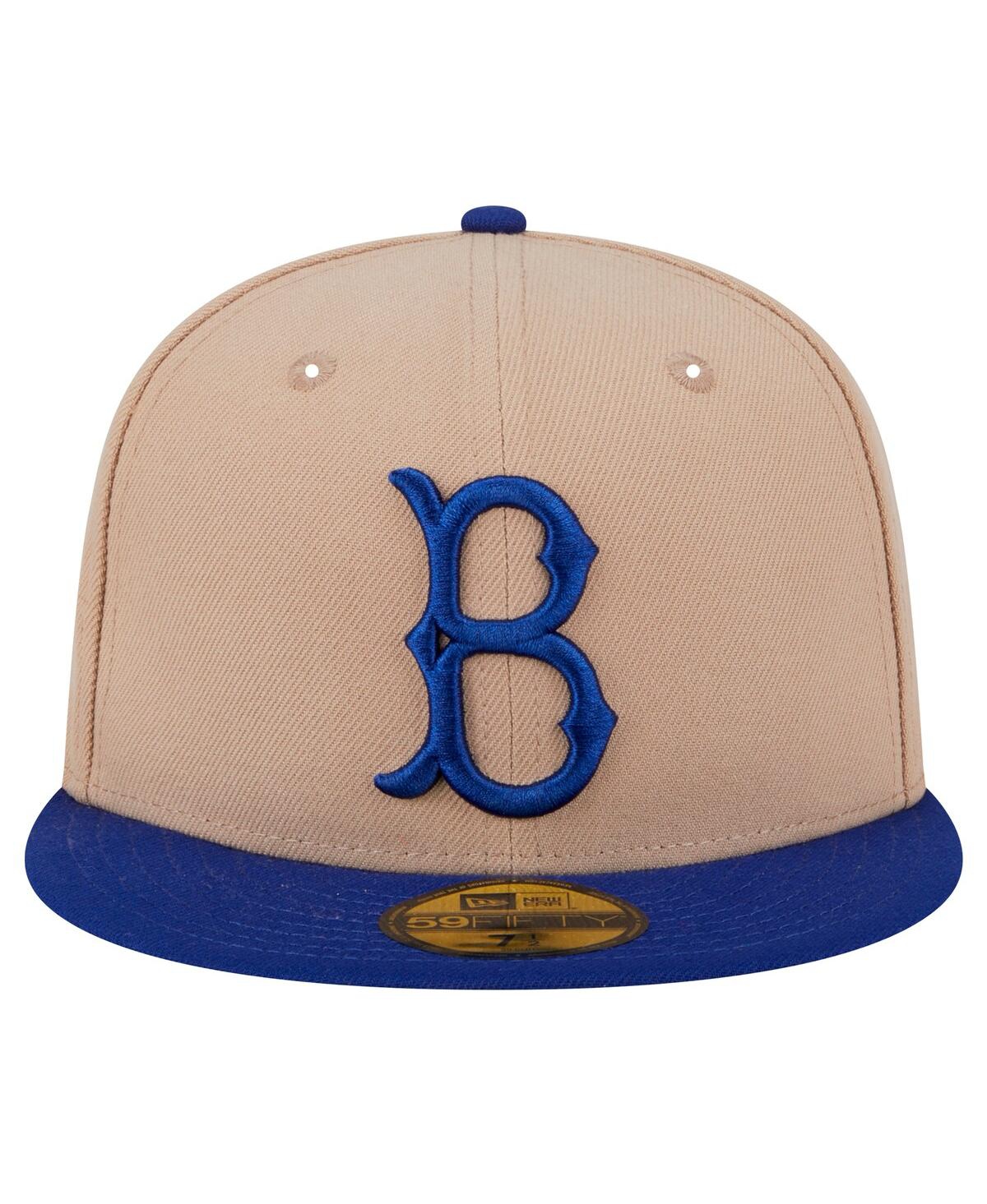 New Era Men's Khaki Brooklyn Dodgers 59FIFTY Fitted Hat