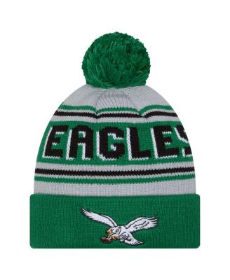 Men's Kelly Green Philadelphia Eagles Main Cuffed Knit with Pom Hat