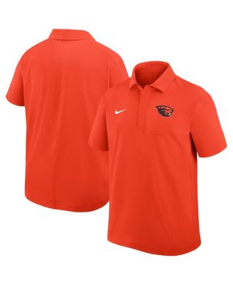 Nike - Men's Orange Oregon State Beavers Woven Polo Shirt