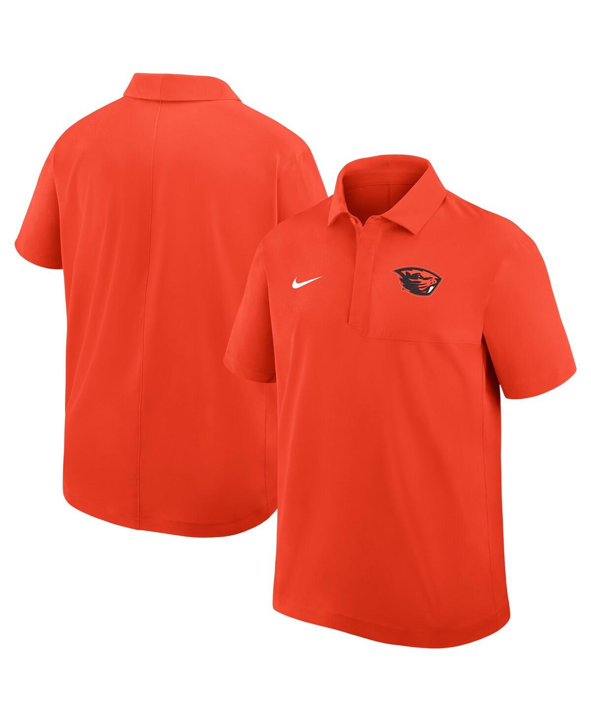 Nike Men's Orange Oregon State Beavers Woven Polo Shirt