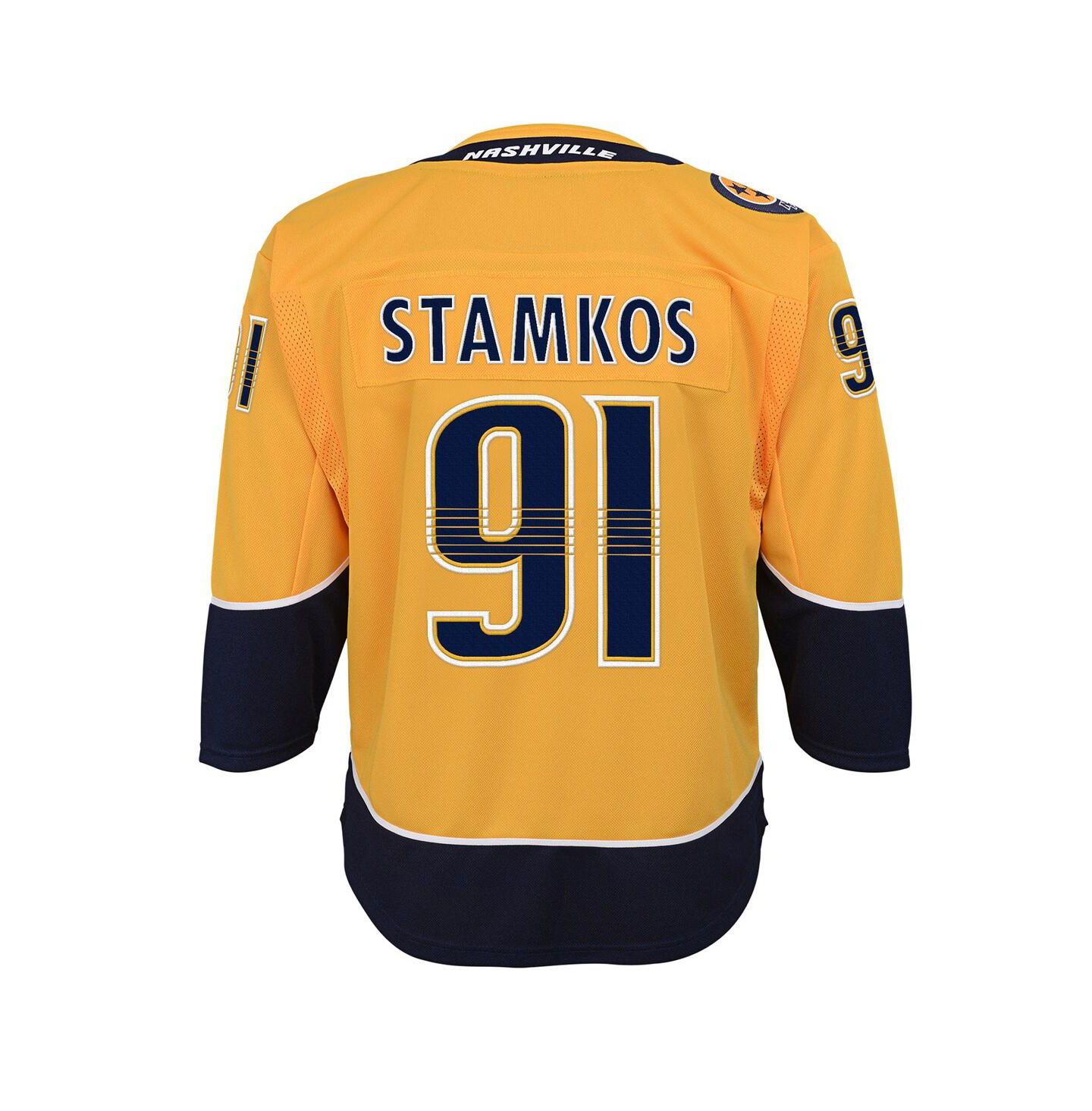 Детский топ Outerstuff Steven Stamkos Gold Nashville Predators Home Premier Player Jersey — фото 3