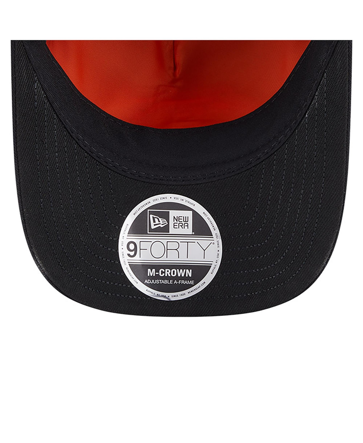 New Era X Alpha Industries Men's Black Los Angeles Chargers A-frame 9forty Adjustable Hat In Brown