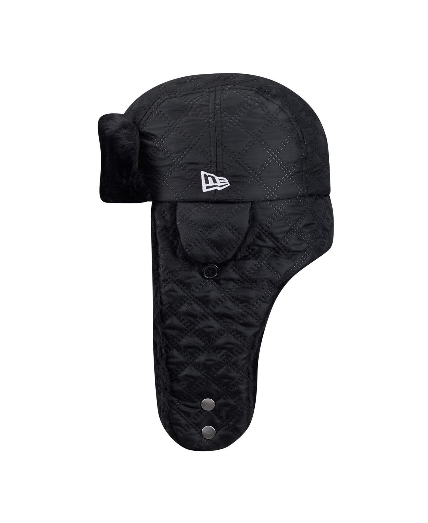 Мужской головной убор New Era Black Dallas Cowboys Quilted Trapper Hat — фото 5