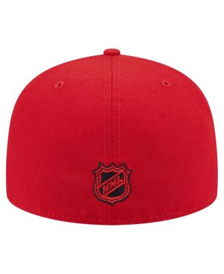 Men's Red New Jersey Devils Oversized Vintage Arch 59Fifty Fitted Hat